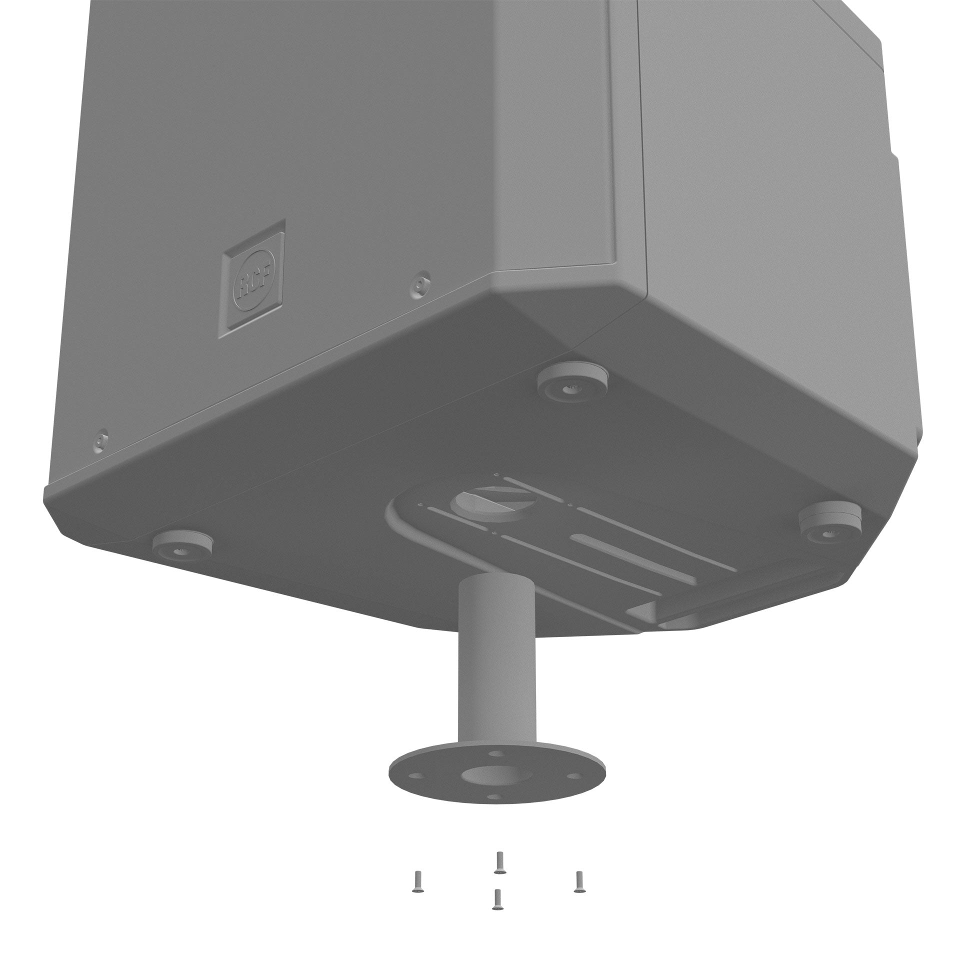 RCF Flybar ART915 am Speaker zapfen