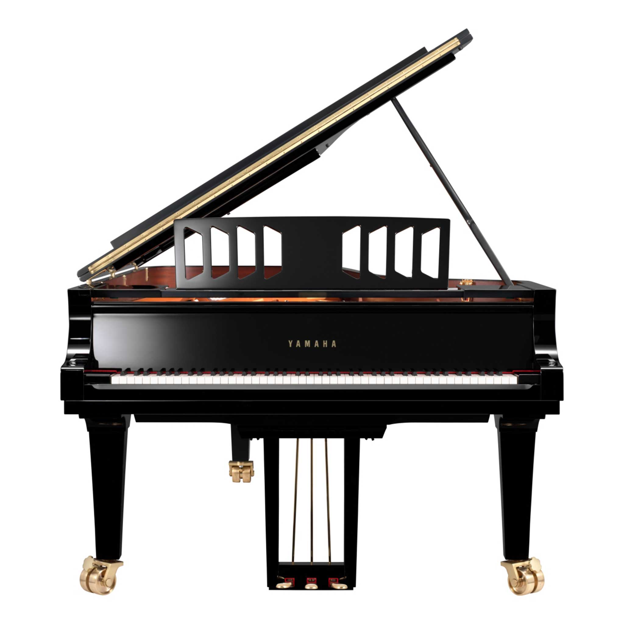 Yamaha CFX Konzertflügel geöffnet front ansicht