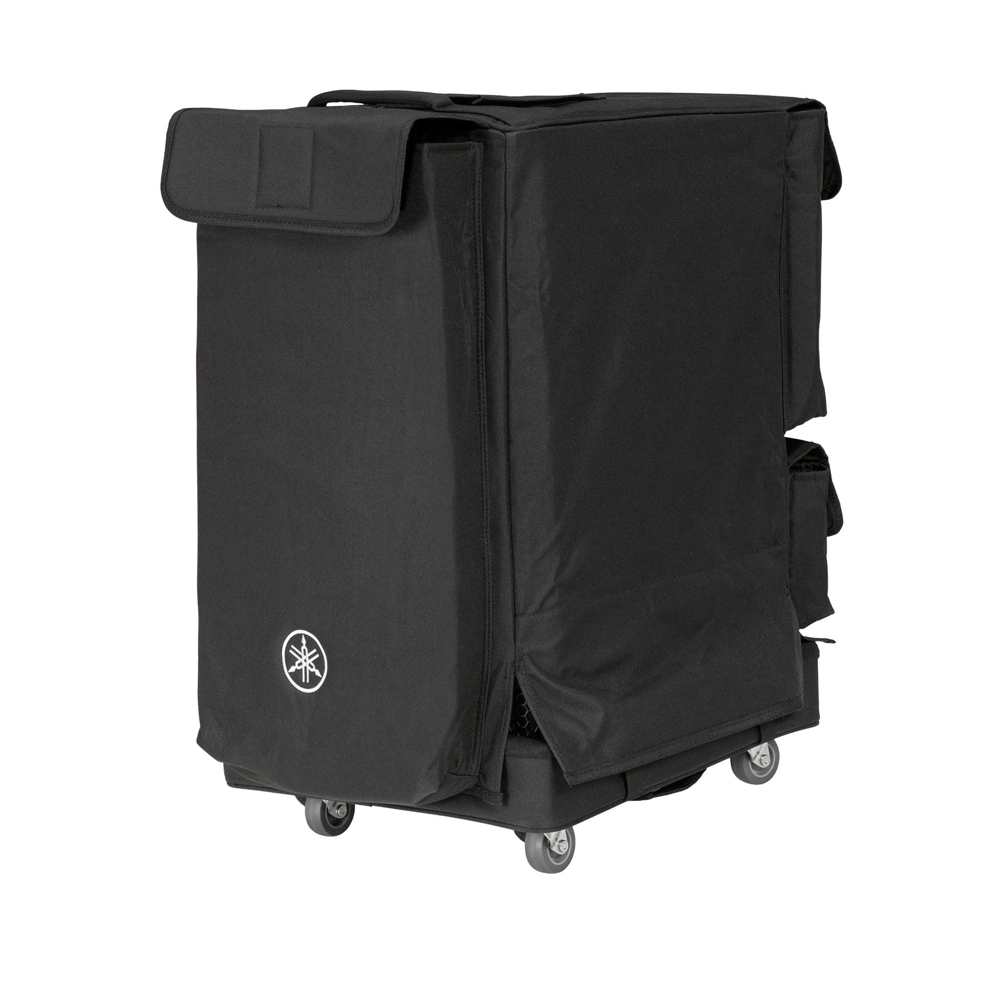 Yamaha DLspk1_trolley mit Rädern mit Cover und lautsprecher innen