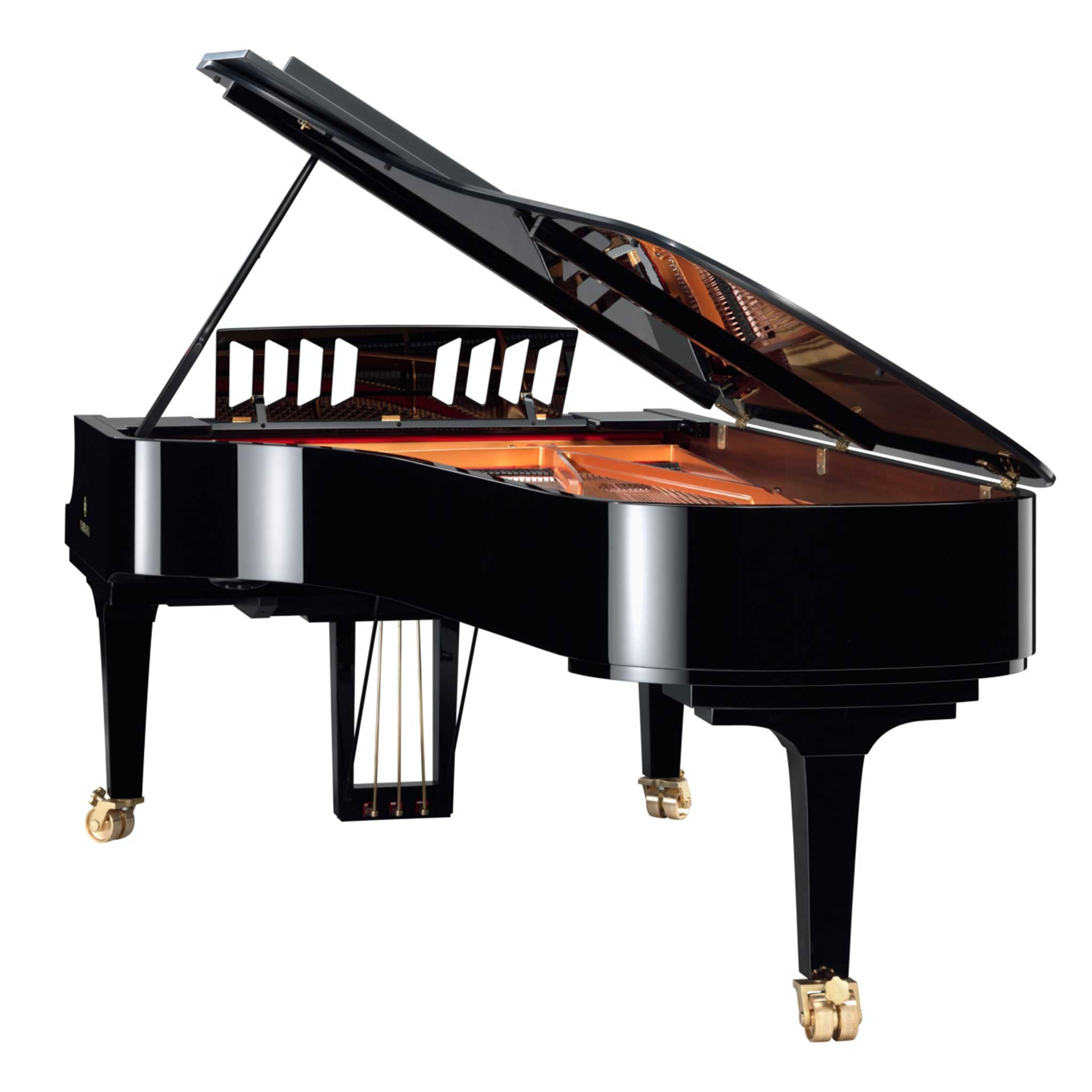 Yamaah CFX Konzertflügel geöffnet schräge ansicht