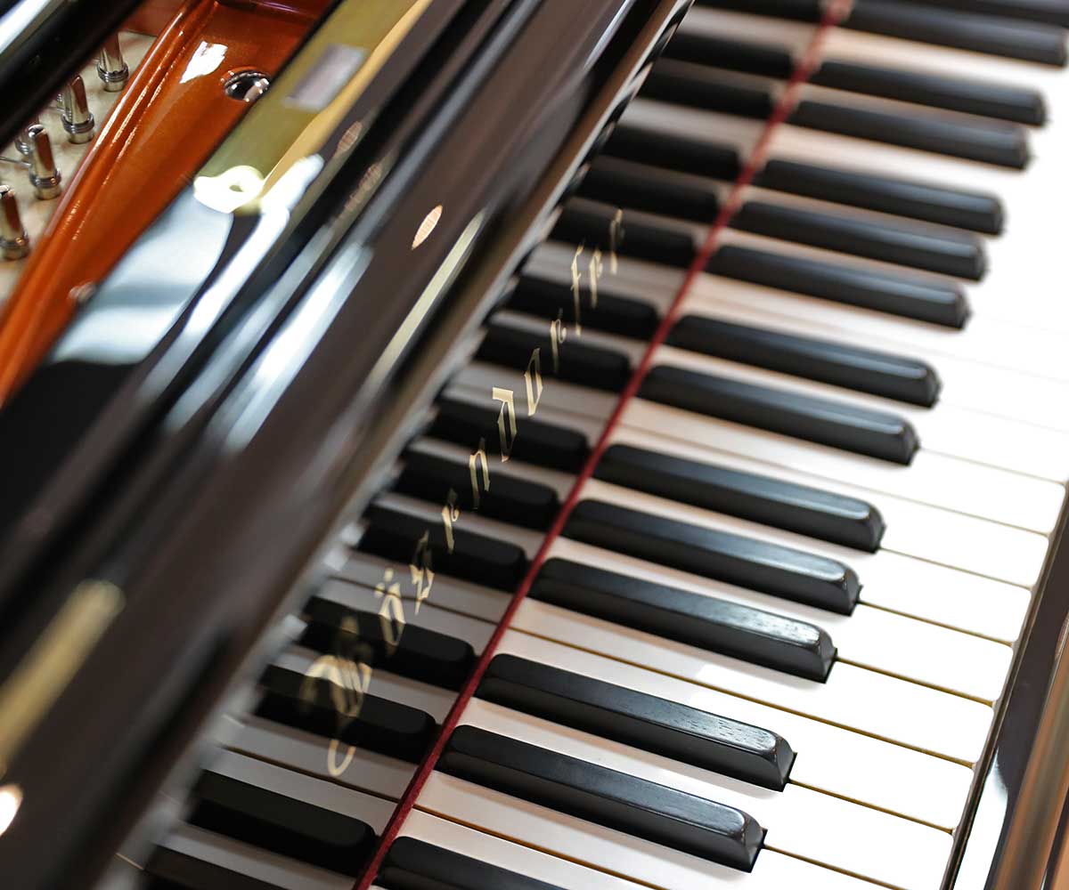 Flügel Bösendorfer 200, gebraucht tasten detail tastenklappe