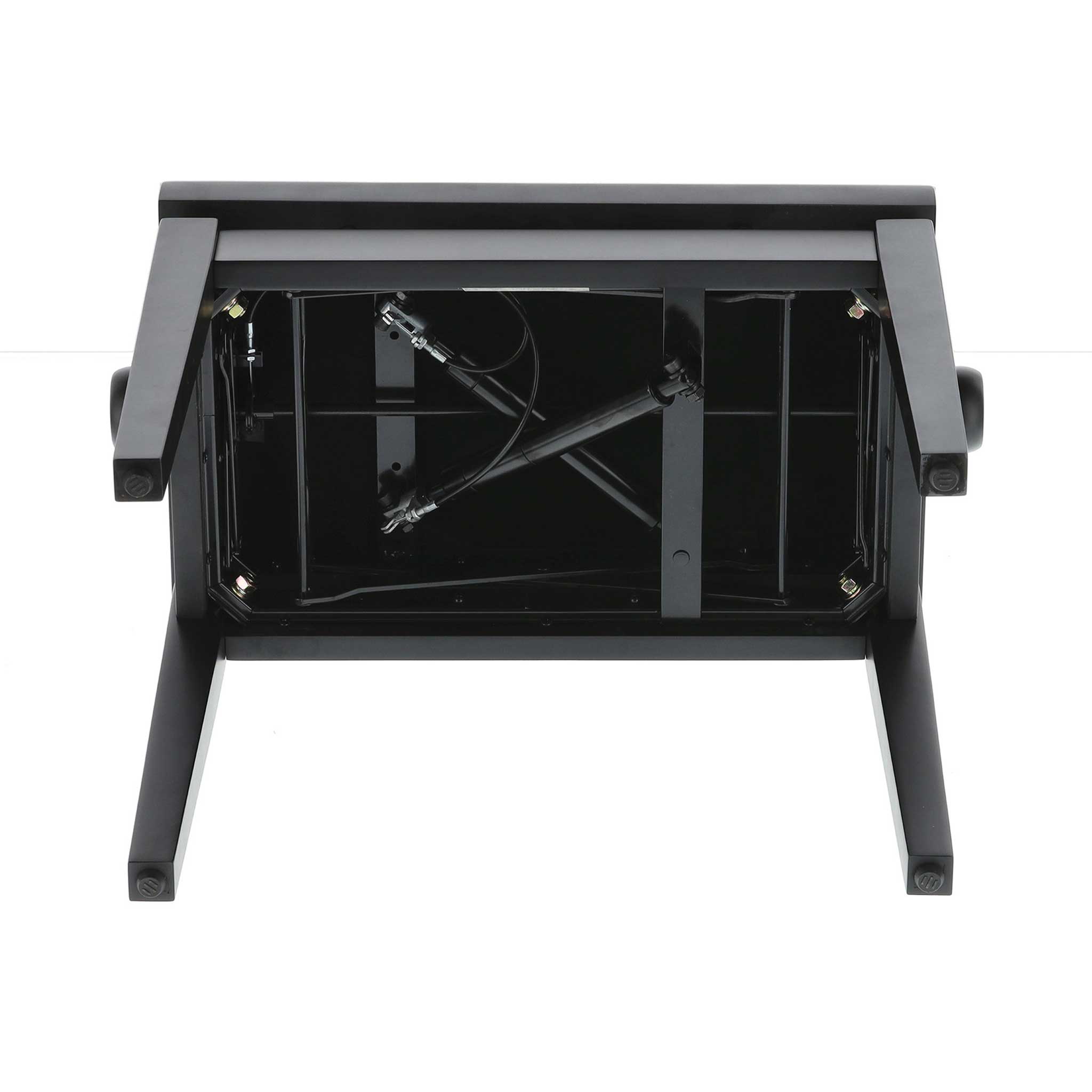 Gewa Autolift Klavierbank schwarz matt liegend detail