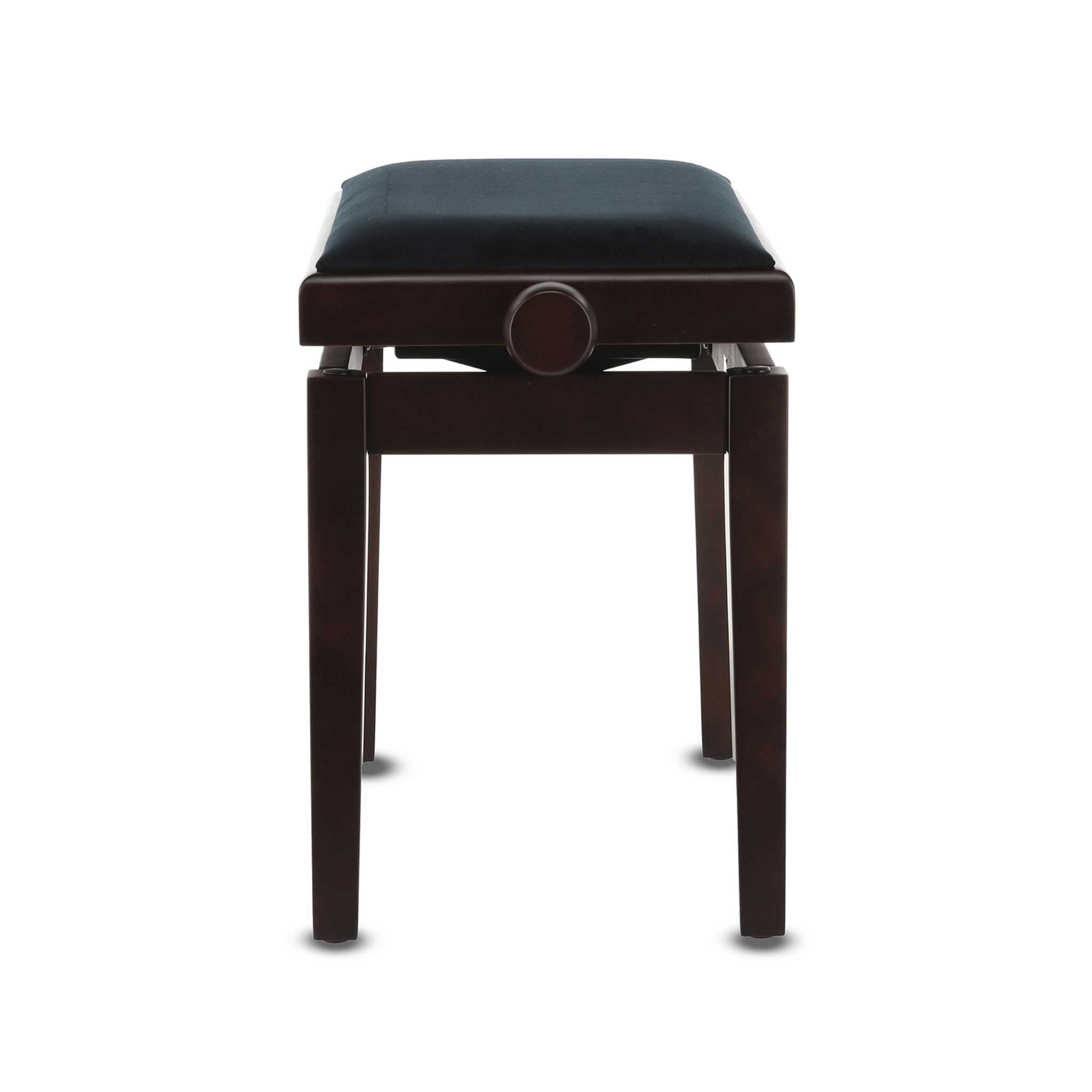 Klavierbank Gewa Deluxe Rosenholz Polster schwarz seitlich