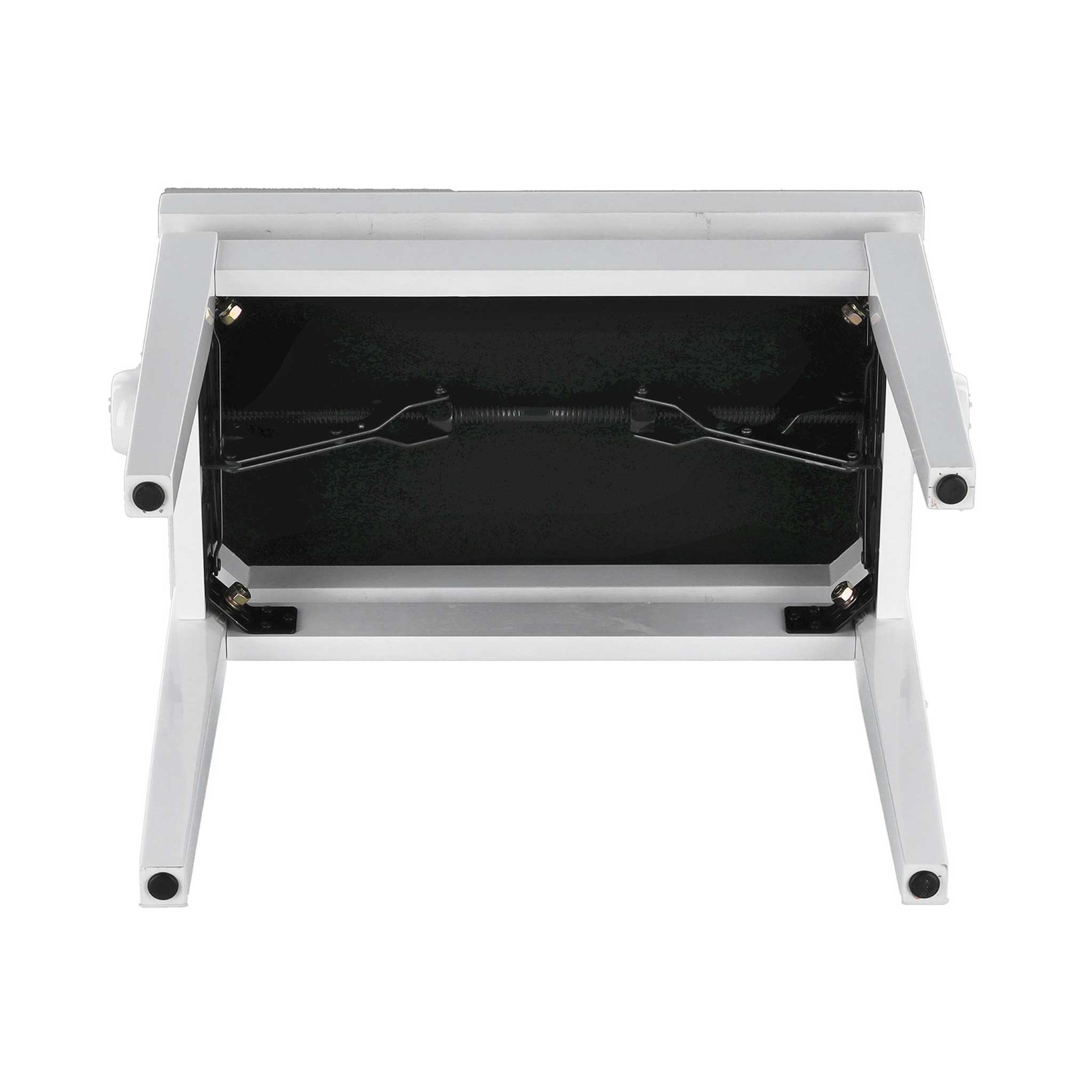 Klavierbank Gewa Deluxe weiß glänzend Unterseite