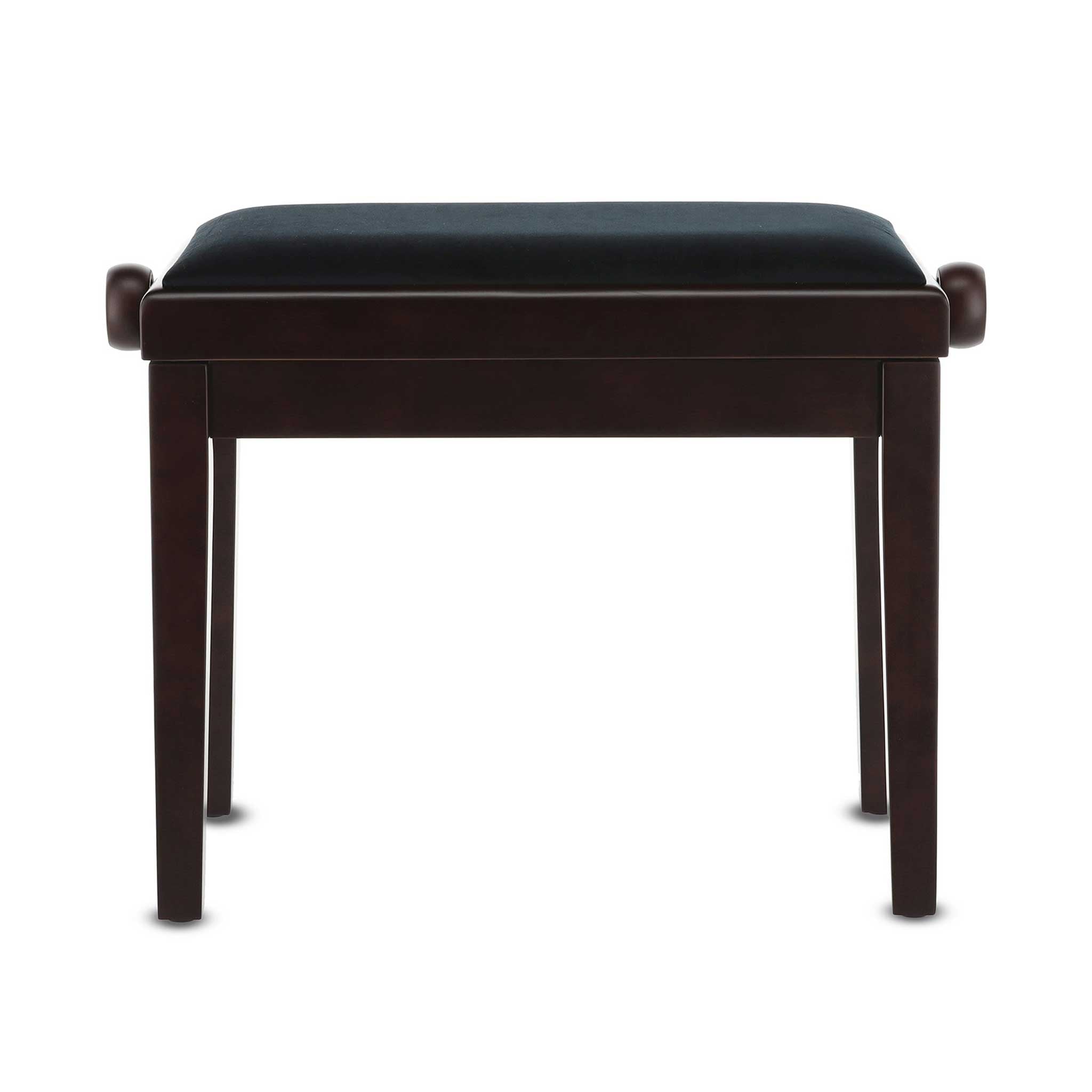 Klavierbank Gewa Deluxe Rosenholz Polster schwarz front