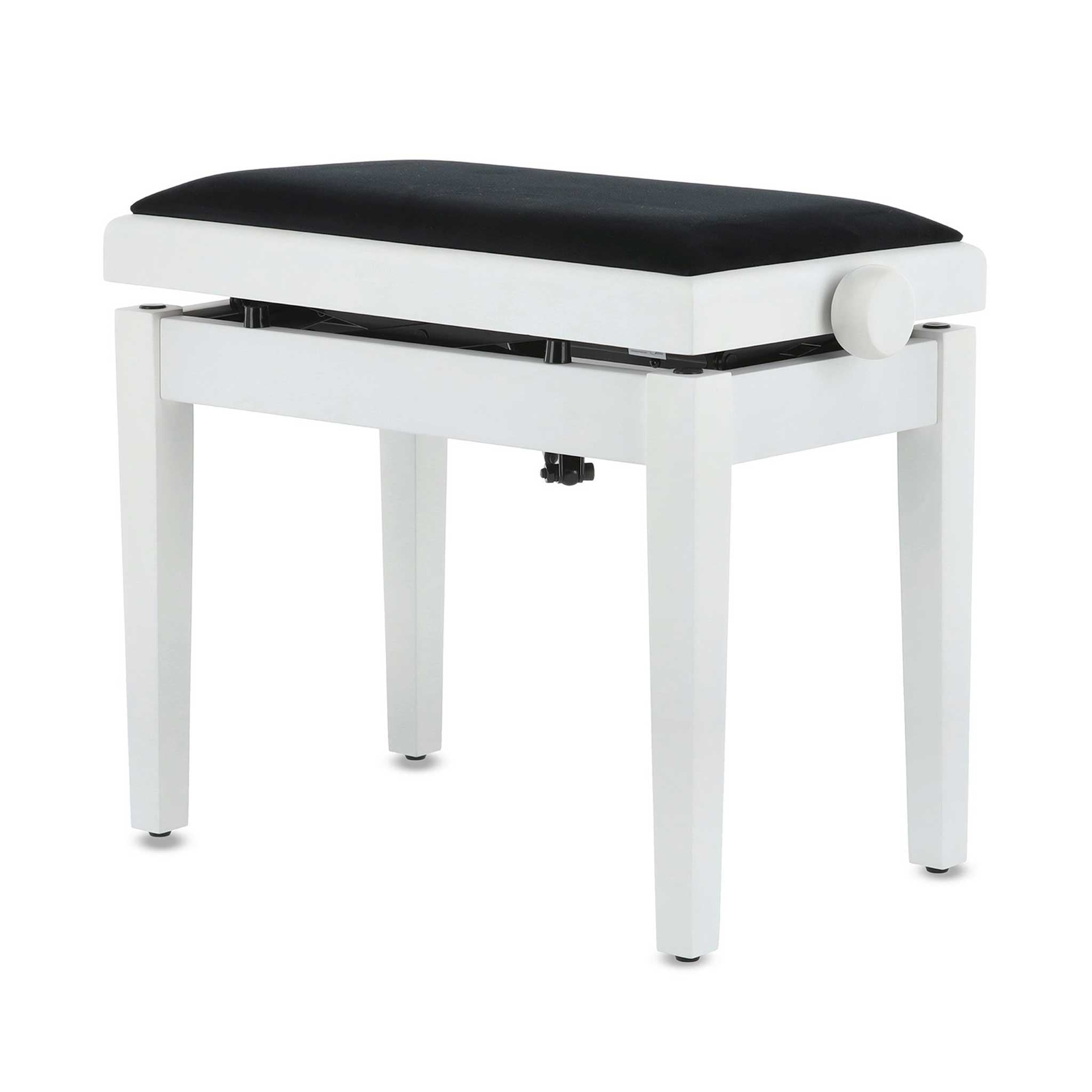 Gewa Autolift Klavierbank weiß matt rechte seite