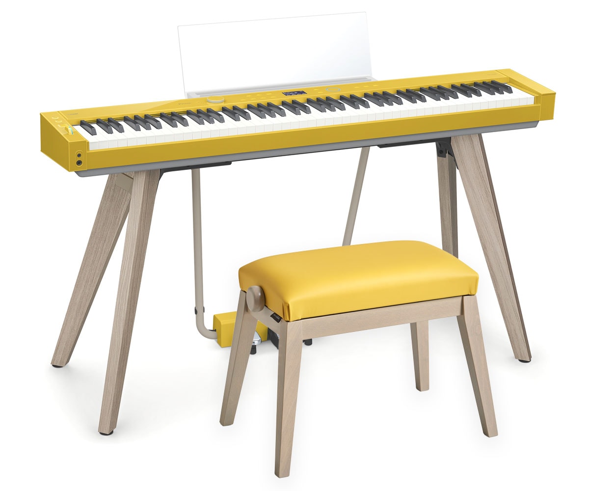 Casio Privia PX-S7000 HM Stagepiano Bundle mit Klavierbank Gelb