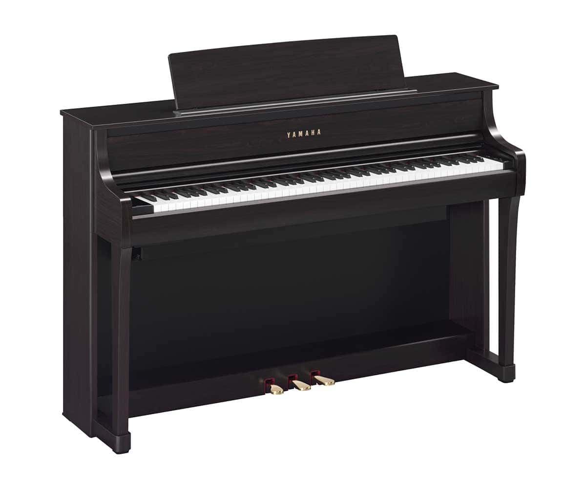 Yamaha Clavinova CLP-875R Rosenholz Tastenklappe offen