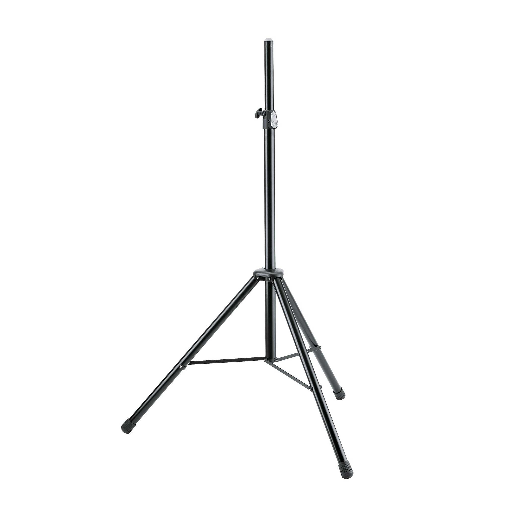 König & Meyer Boxenstativ schwarz aufgebaut