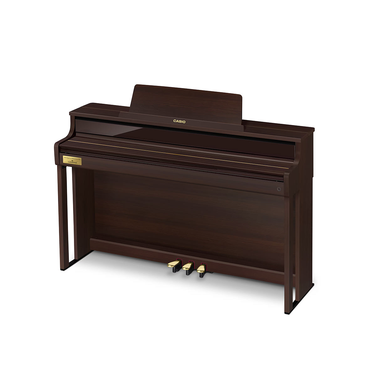 Casio Celviano AP750 Braun links gedreht Tastenklappe geschlossen