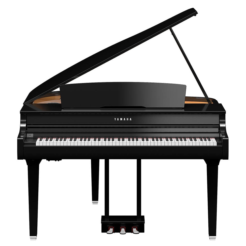 Yamaha Clavinova CSP-295GP Digitalflügel schwarz Deckel offen front