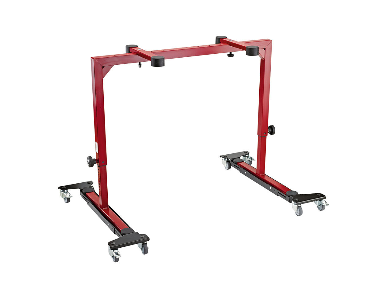 K&M Rollschlitten für Keyboardständer mit Omega Rot