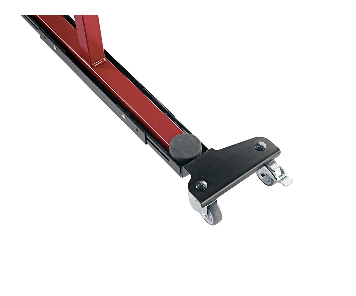 K&M Rollschlitten für Keyboardständer Omega rot