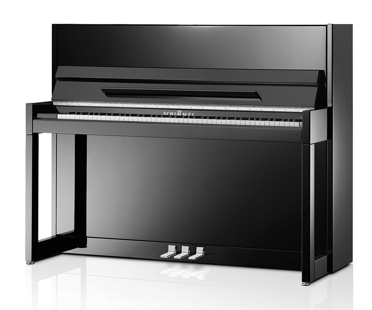 Schimmel C116 Modern Cubus schwarz poliert fron