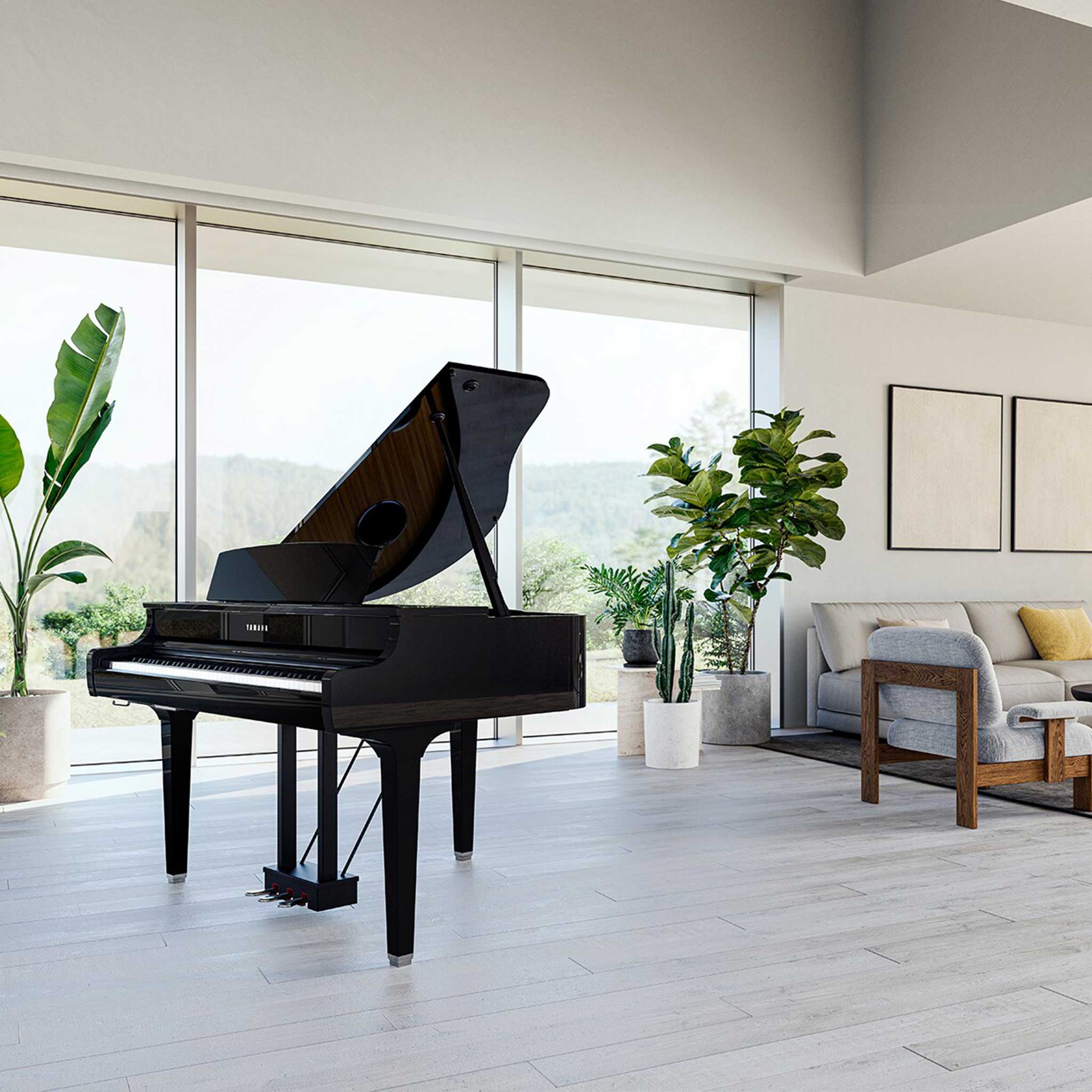 Yamaha Clavinova CLP865GP Grand Piano lifestyle livingroom