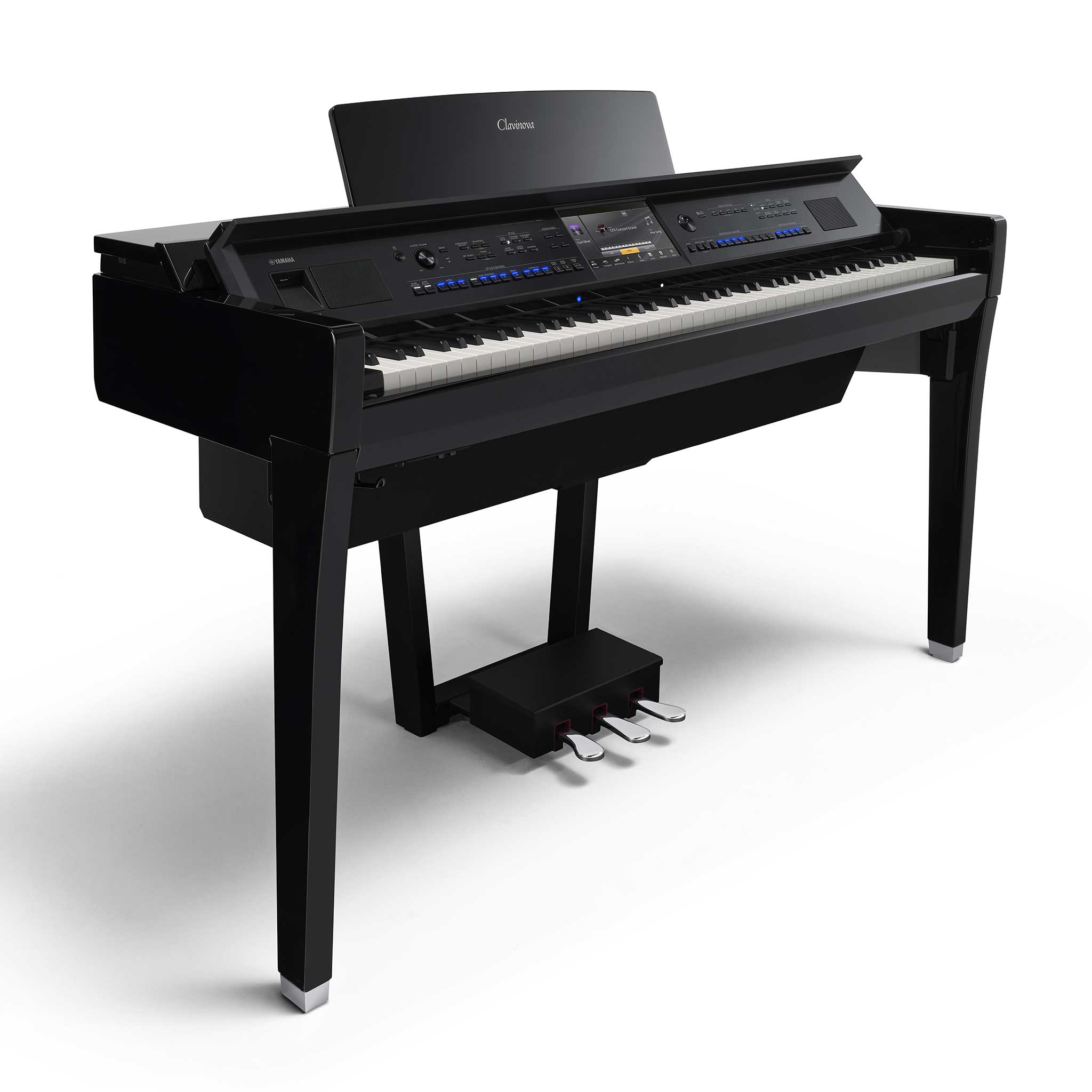 Yamaha CVP909PE Digitalpiano schwarz poliert rechts