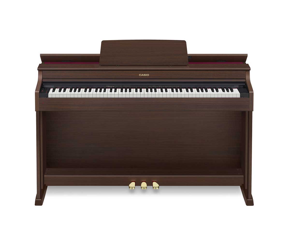 Casio Celviano AP-470BN Digitalpiano in braun von vorne