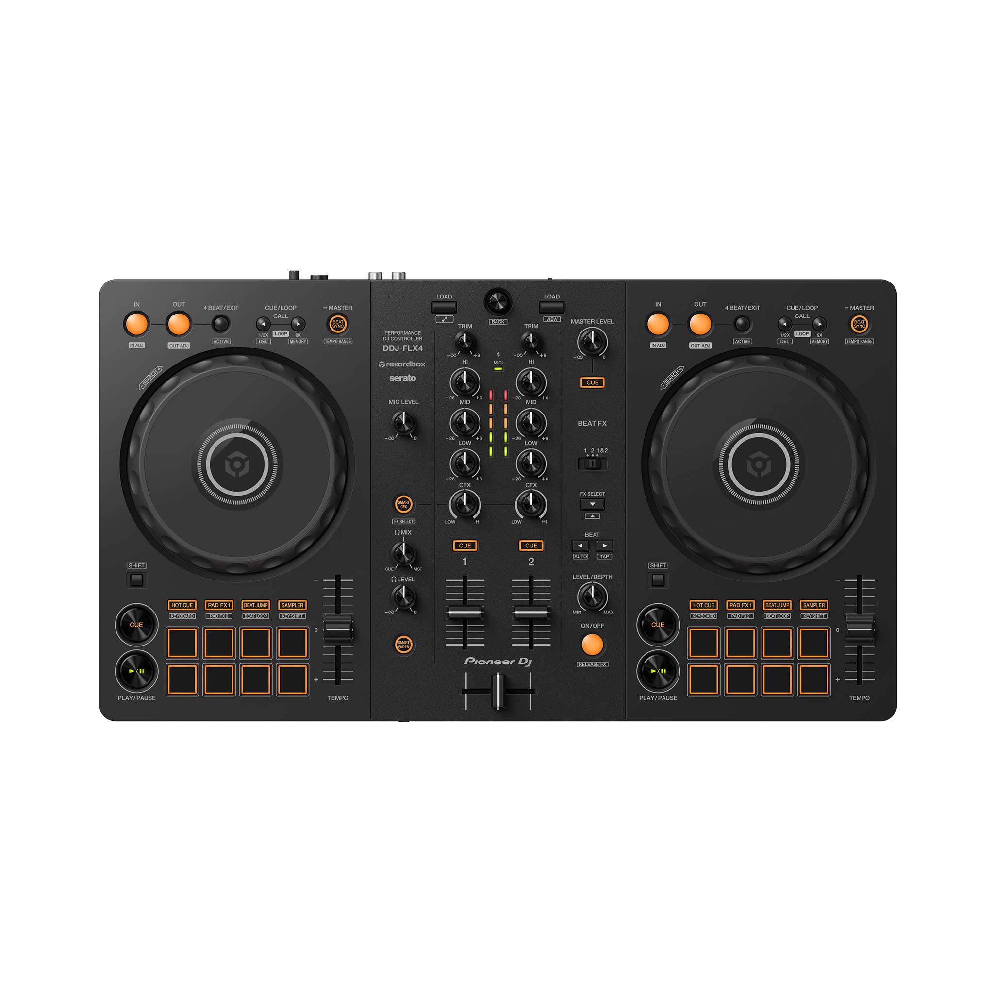 Alphatheta DJ Controller DDJ-FLX4 Top