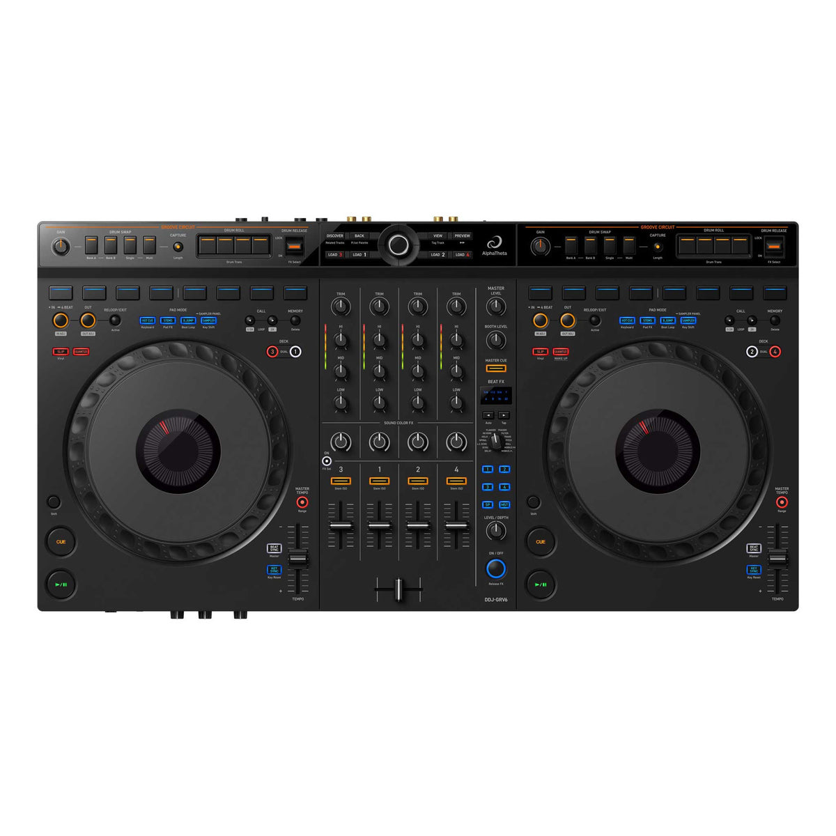 AlphaTheta Dj Controller GRV6 top