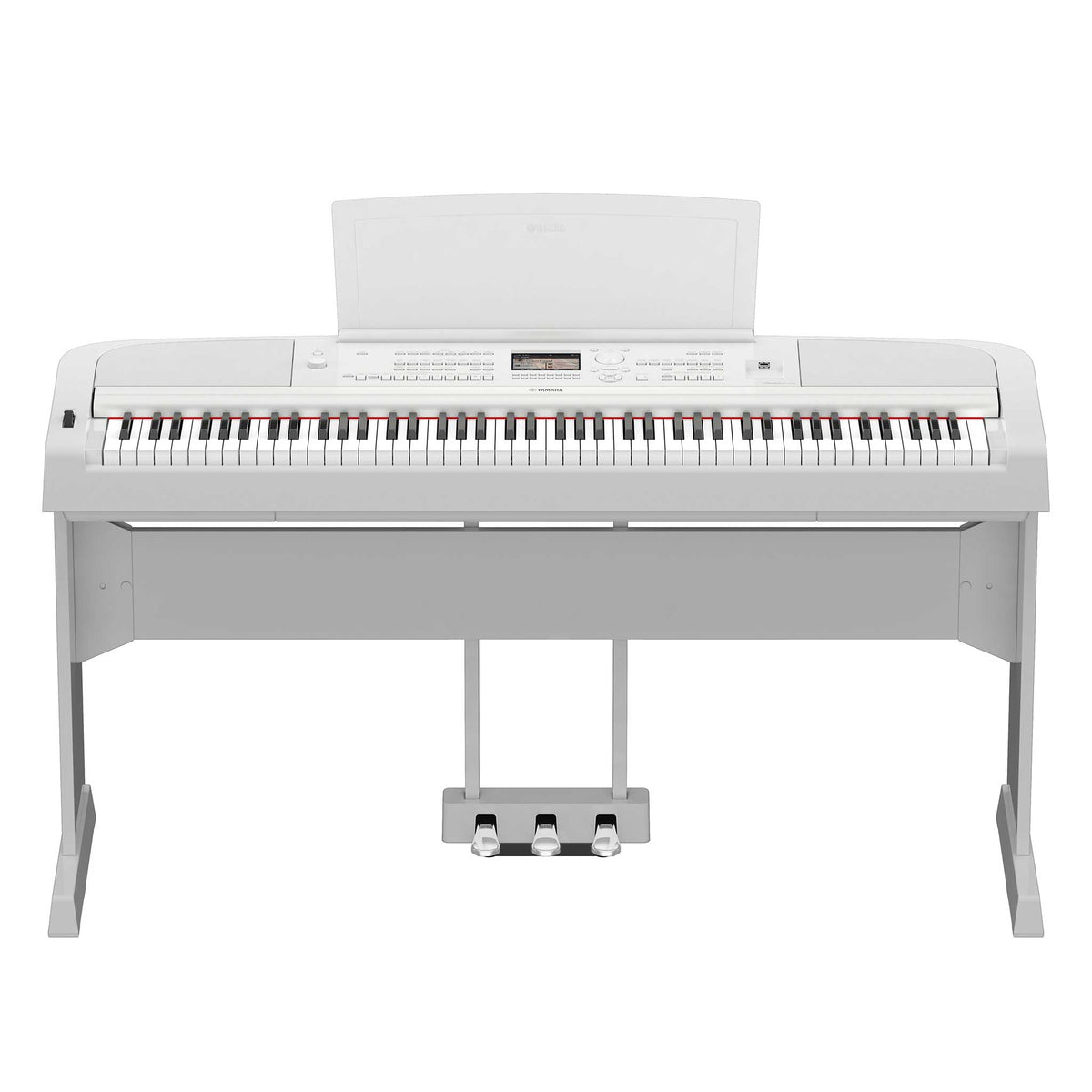Yamaha DGX670 weiss Set mit L300 LP1 Front