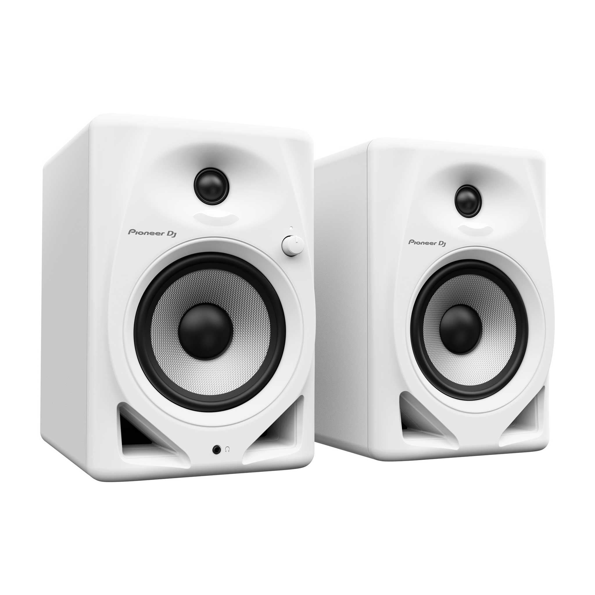 2 Pioneer DM50D Monitorlautsprecher weiss seitlich