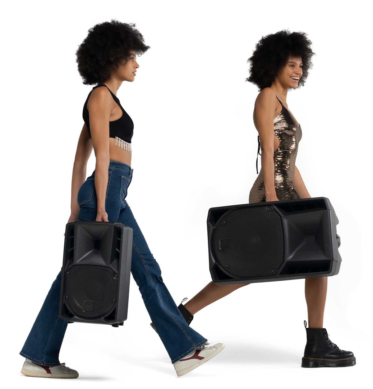 Girls carrying RCF