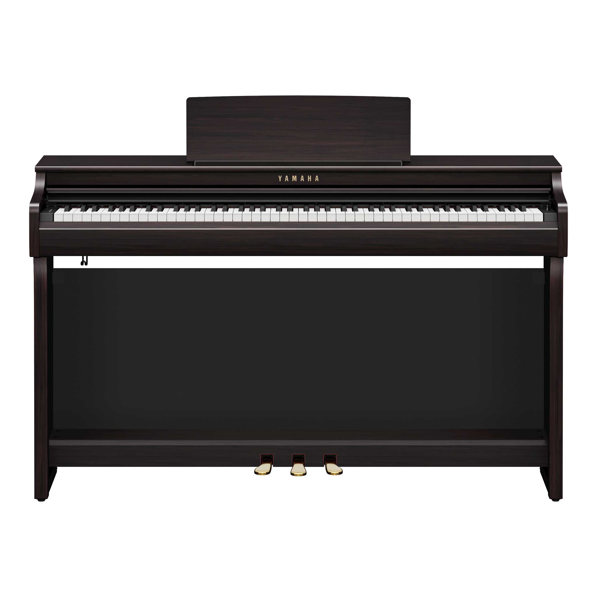 Digitalpiano Yamaha Clavinova CLP825R Rosenholz vorderansicht tasten und pedale