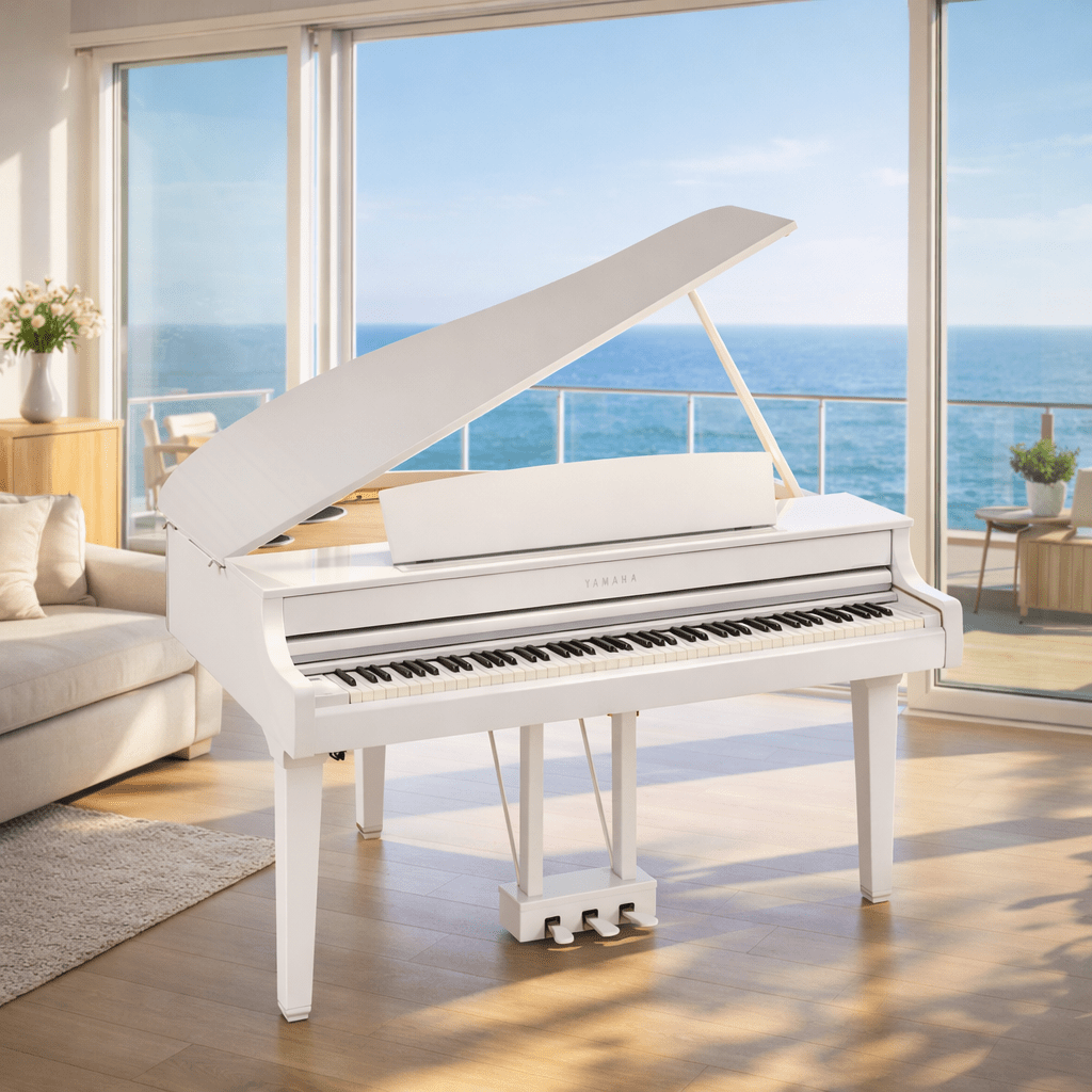 yamaha clp895gp weiss poliert wohnzimmer meer
