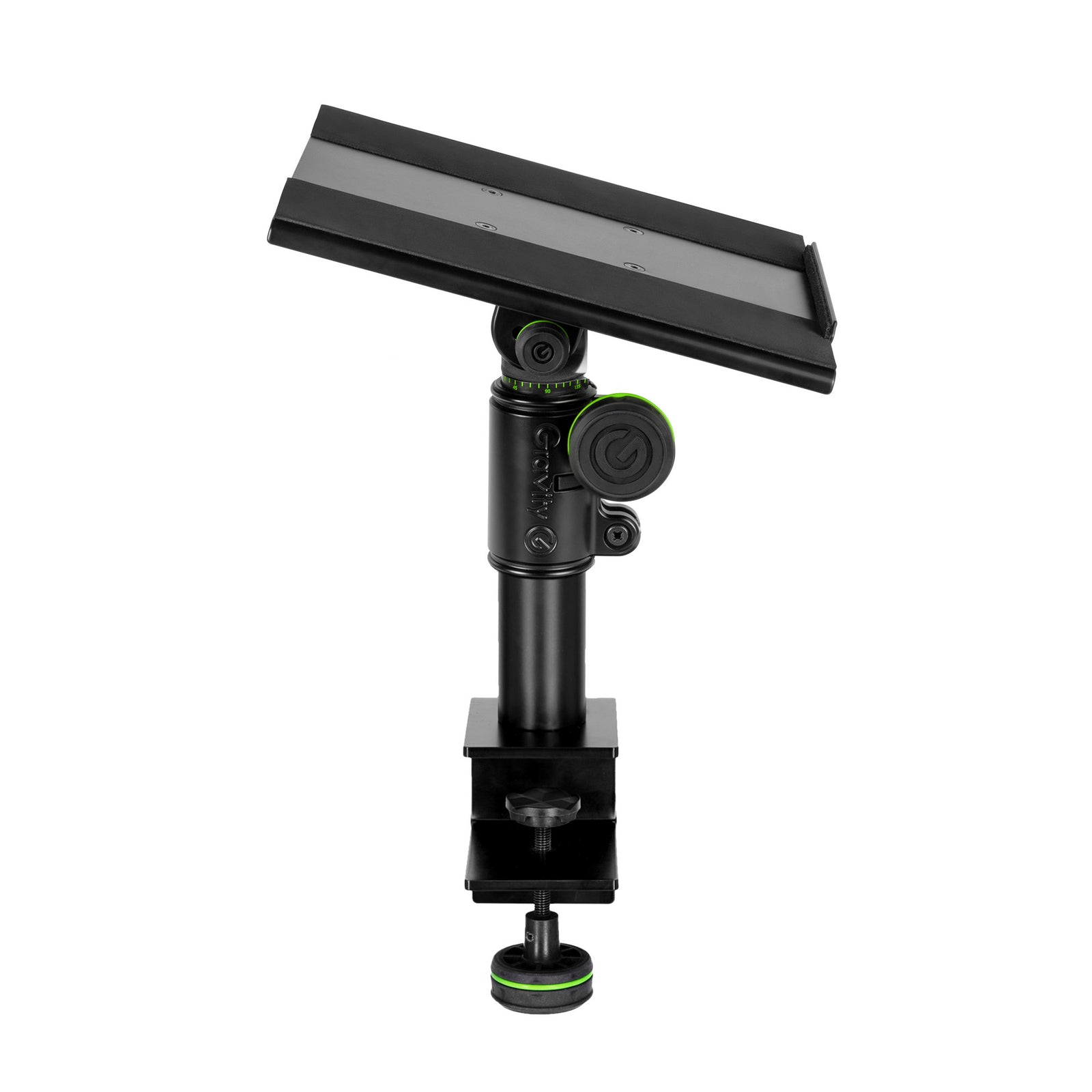 Gravity Monitor Stativ schwarz Front seite geneigt