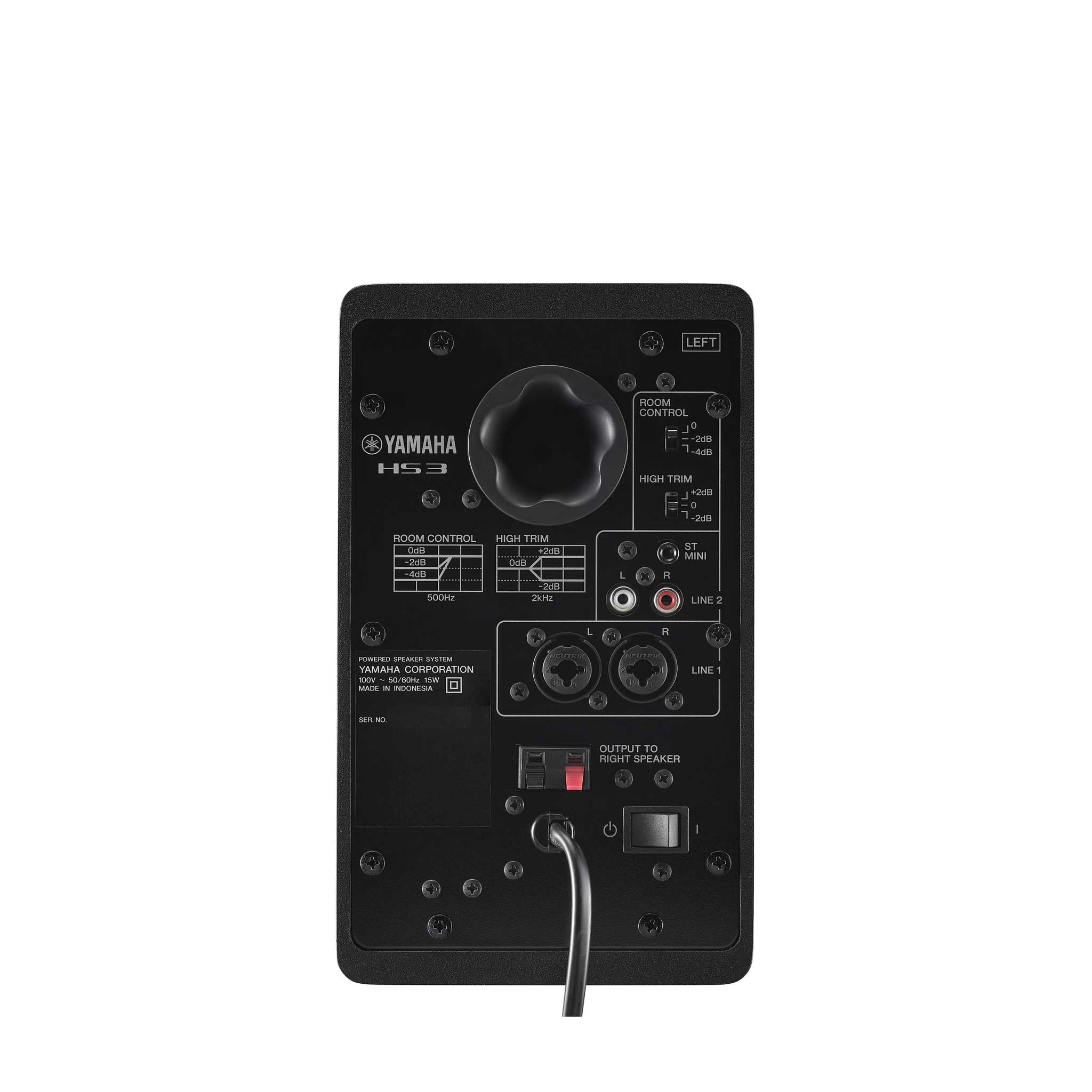 Yamaha HS3 Monitor black rear