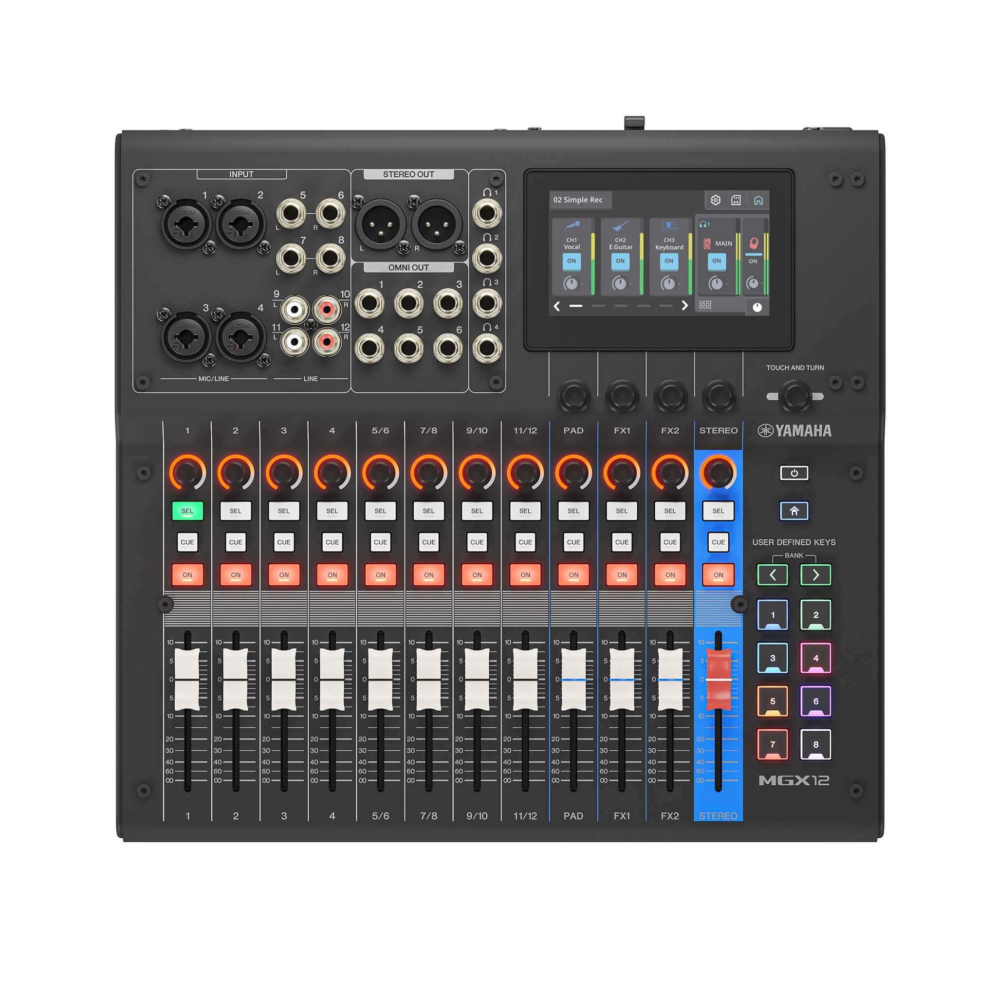 Yamaha MGX12 Digitalmixer top