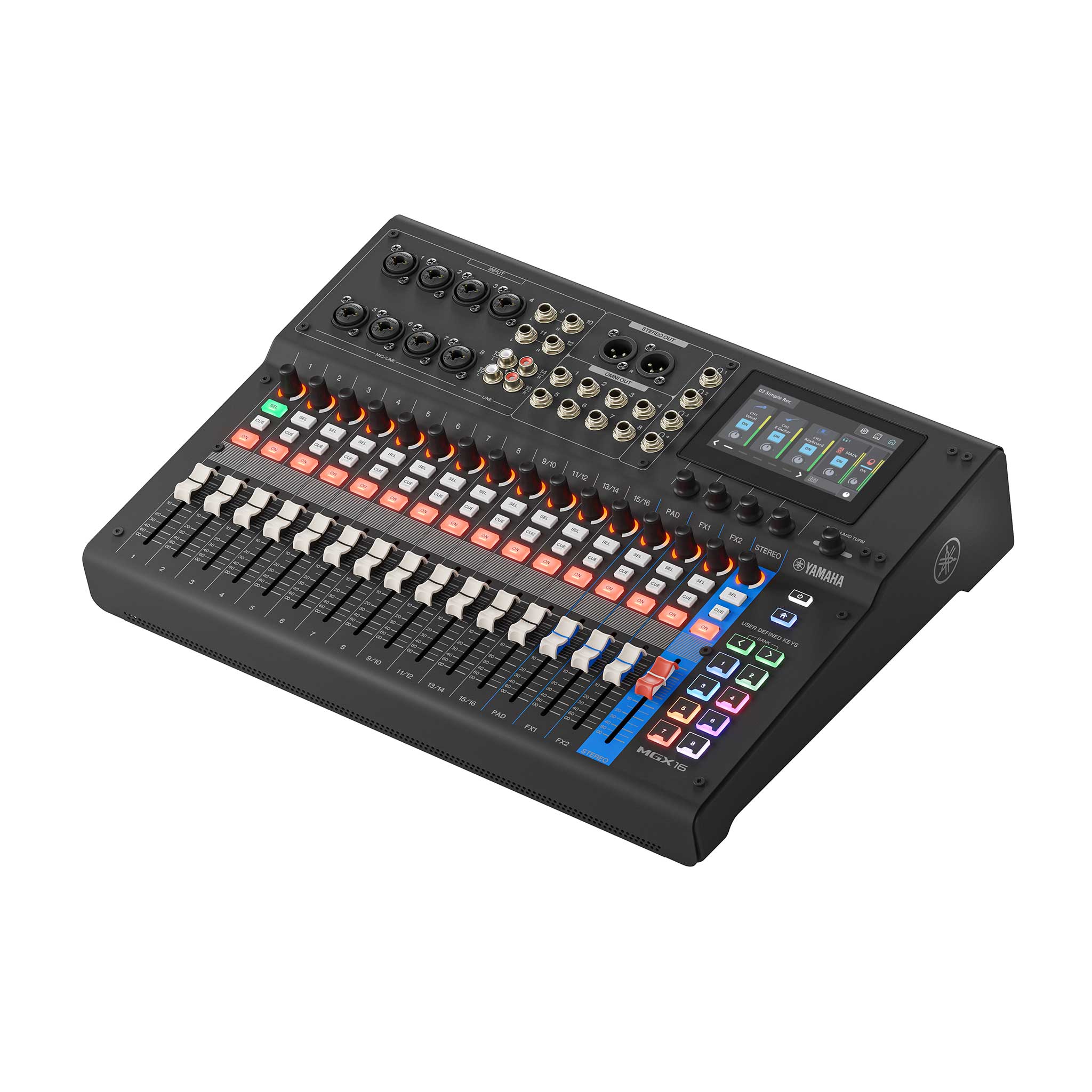 Yamaha MGX16 black right top