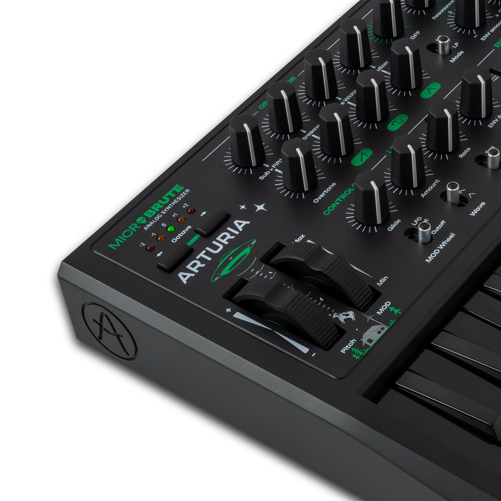 Arturia Micro Brute UFO Black detail links