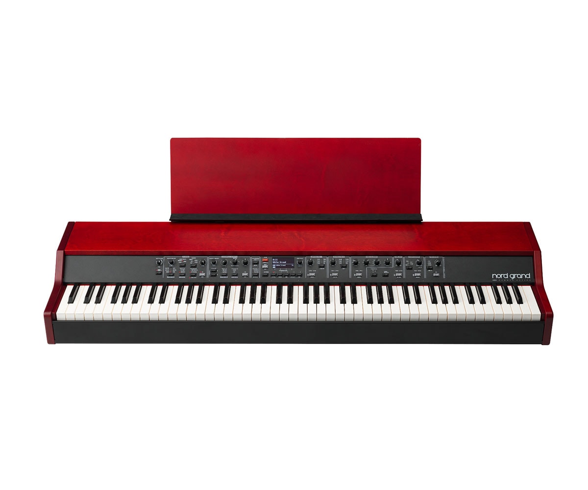 Nord Wood Music Stand montiert auf nord grand