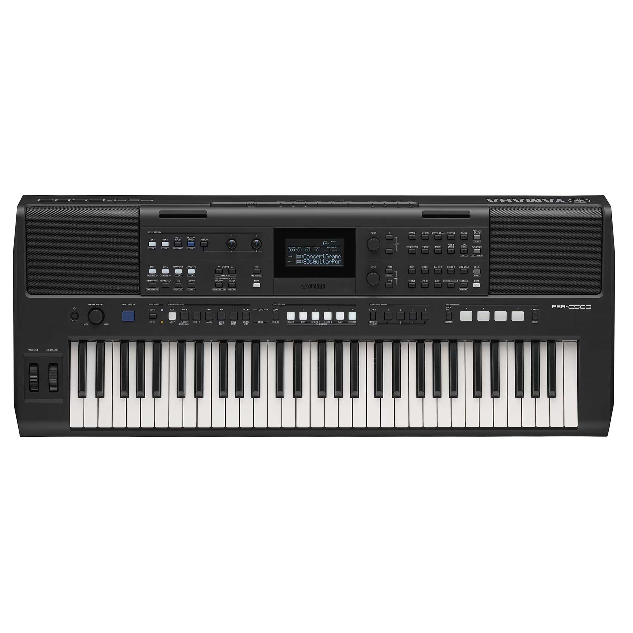 Yamaha PSR-E583 keyboard top