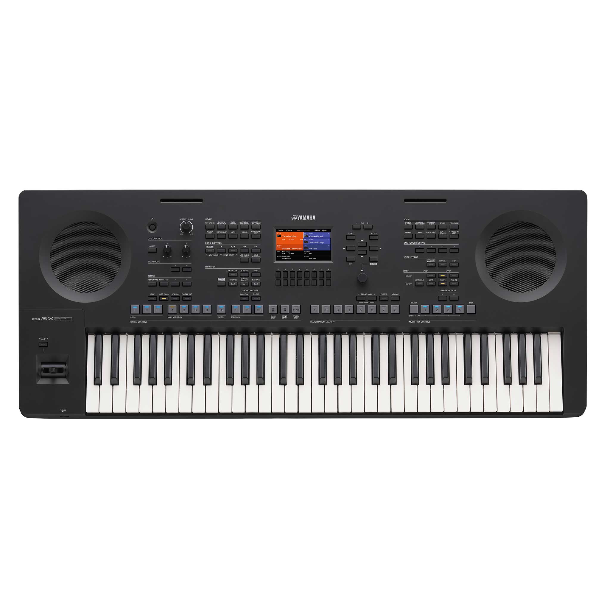 Yamaha PSR-SX620 top