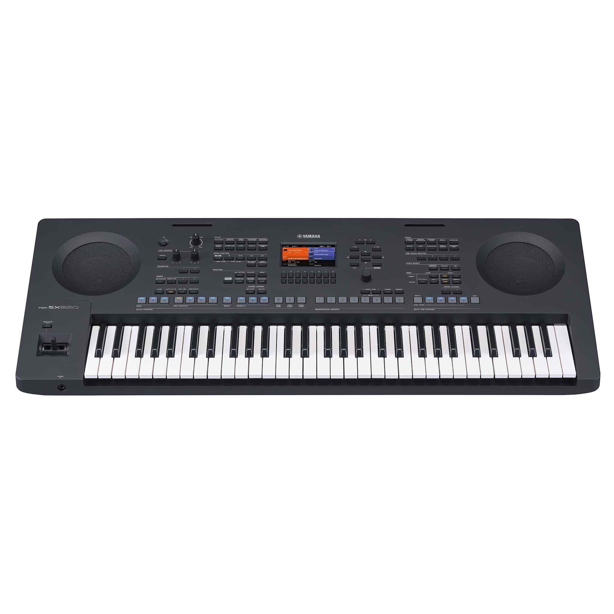 Yamaha PSR-SX620 front angle