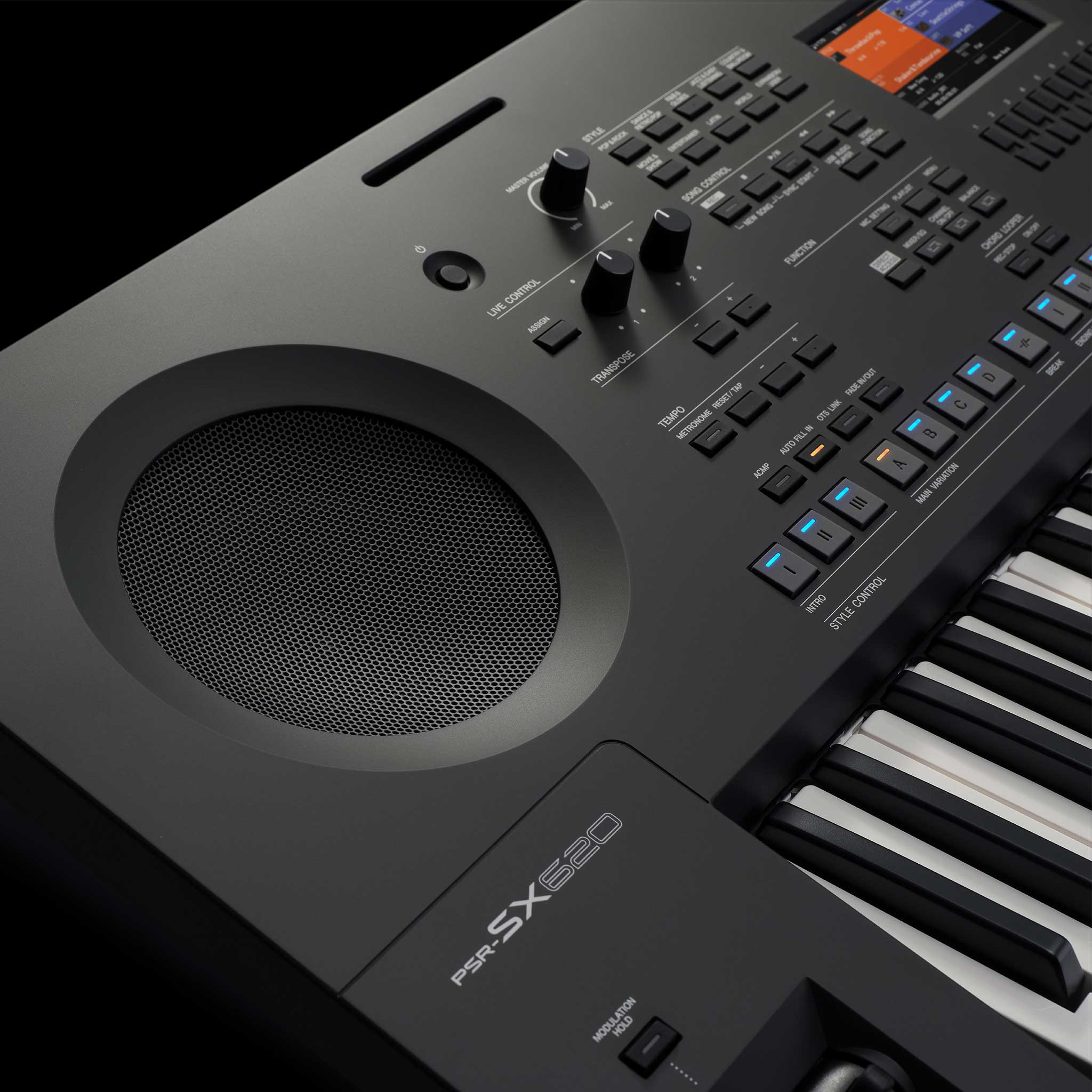 Yamaha PSR-SX620 detail speaker