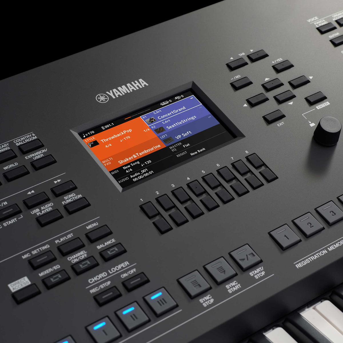 Yamaha PSR-SX620 detail display