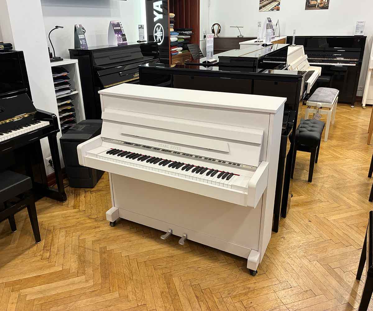 Piano Pearl River UP100E Mini-Piano weiss front