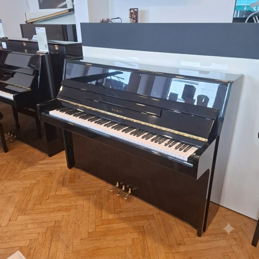 Piano Kawai schwarz poliert gebraucht 3 Pedale