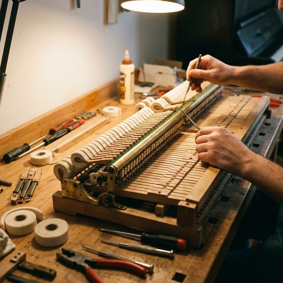 Reparatur von einem Klavier in Österreich