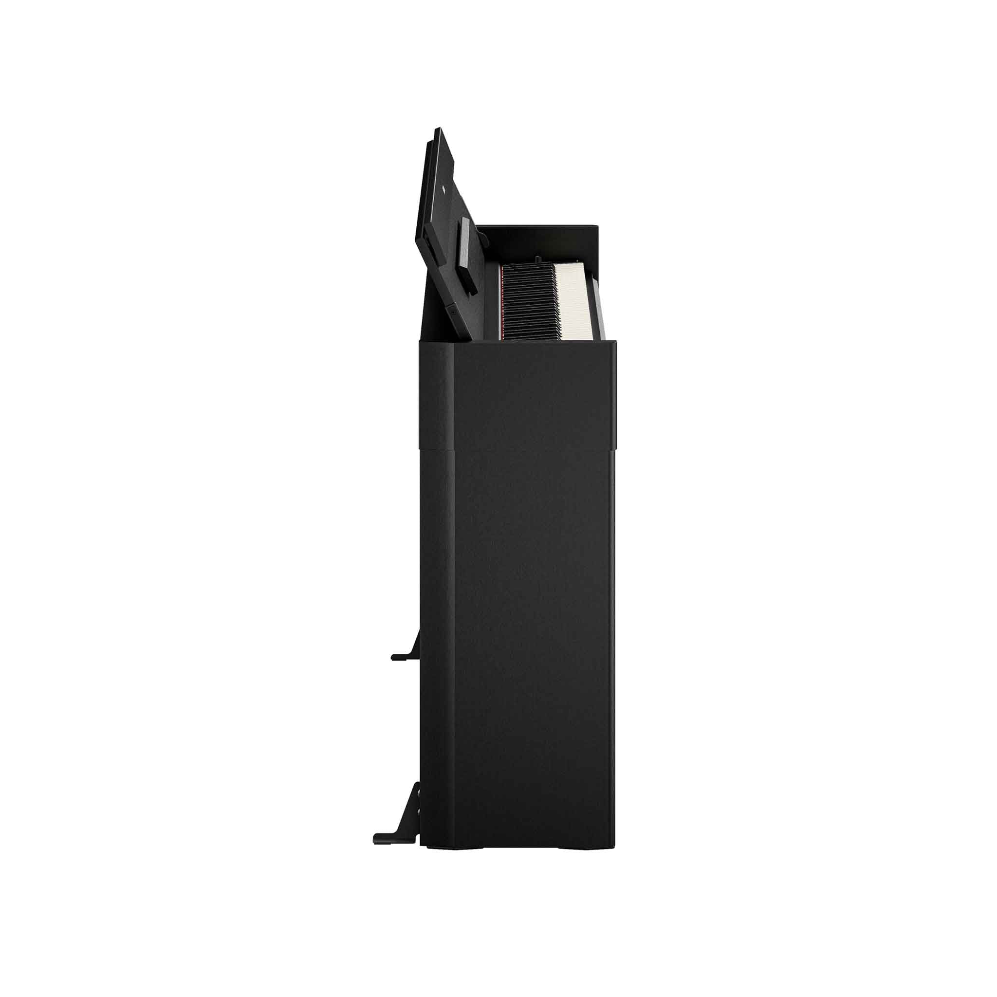 Digitalpiano Yamaha Arius YDP-S56 in schwarz schmales Design von der Seite