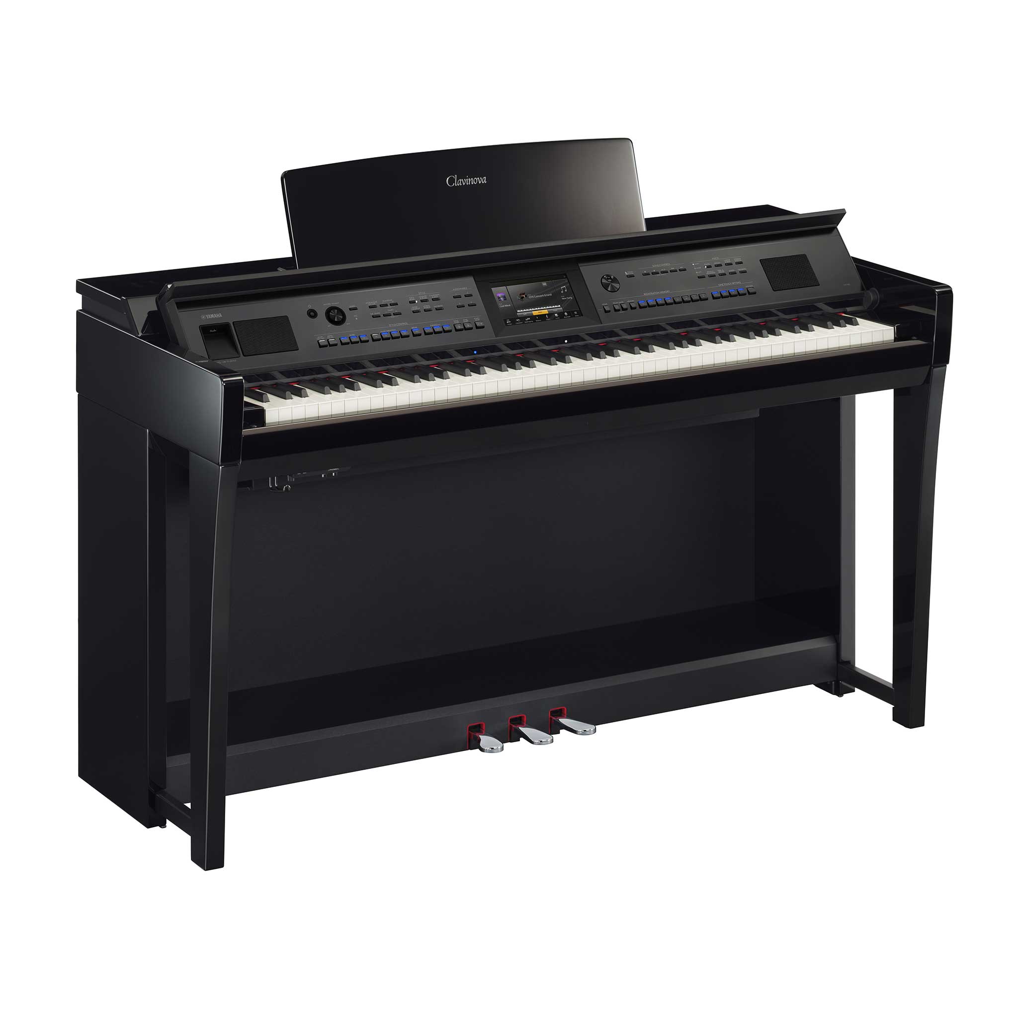 Digitalpiano Yamaha CVP905PE schwarz poliert left