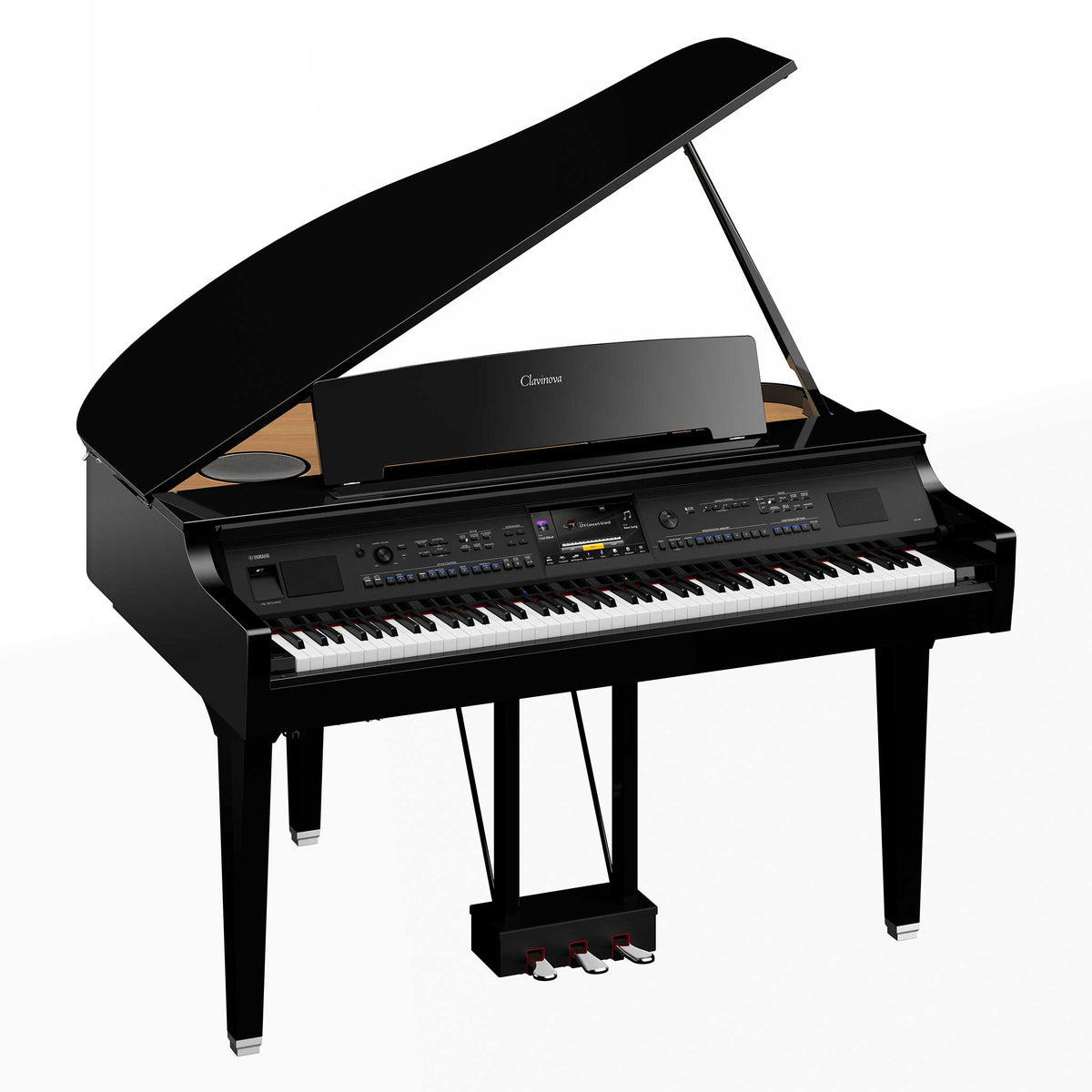 Yamaha CVP 909GP Flügel schwarz poliert links