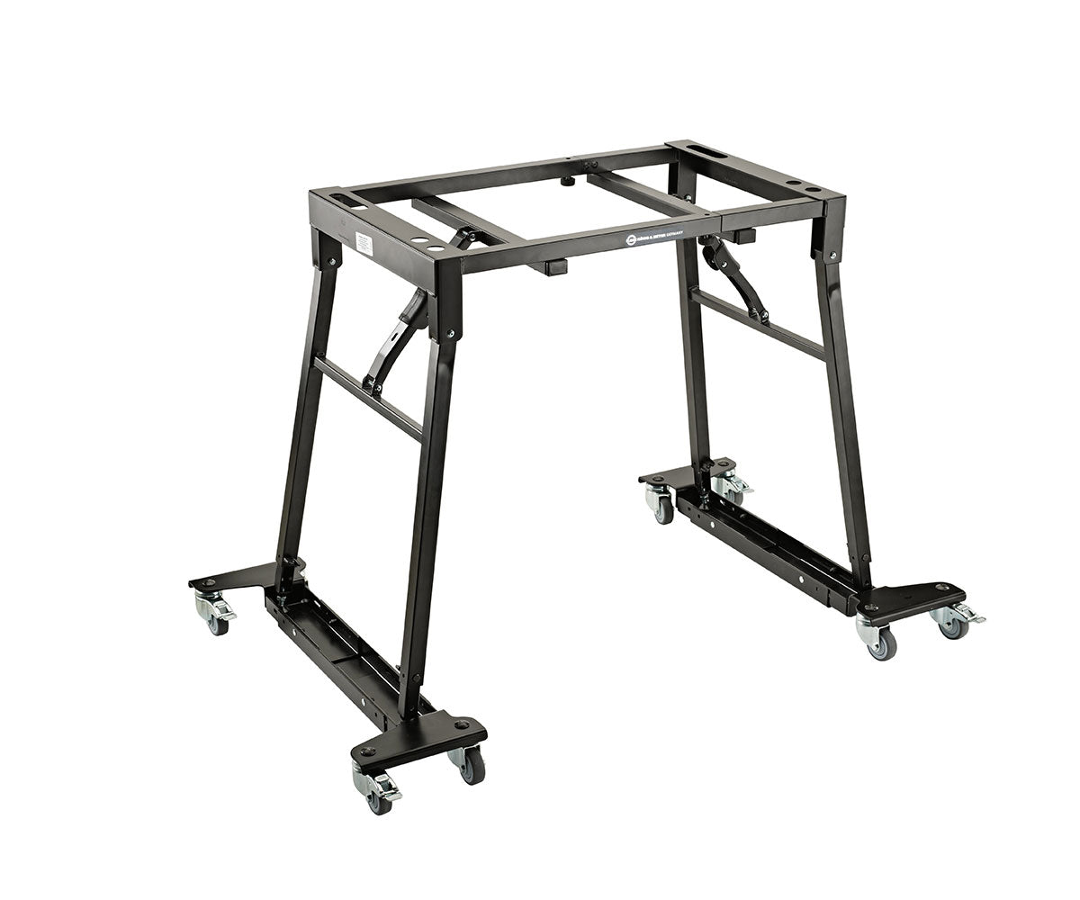 K&M Rollschlitten für Keyboardständer mit Keyboard Klapptisch