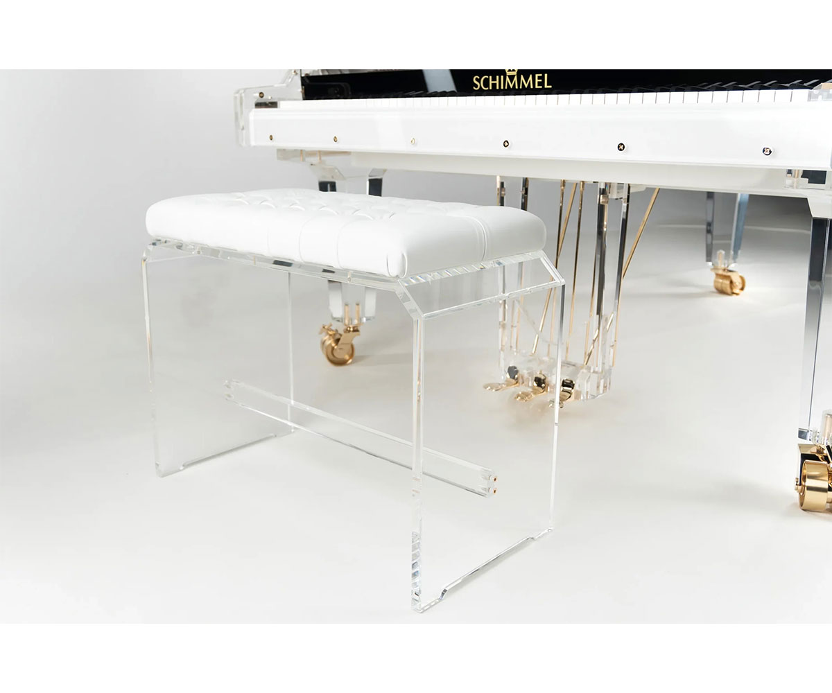 Flügel Schimmel K213 Glasflügel klavierbank aus glas