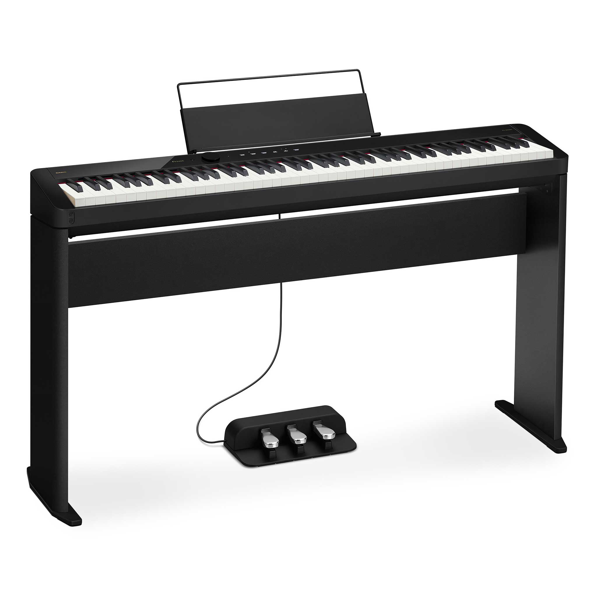 Casio Privia PX-S5000BK Set mit CS68 Stand SP34 Pedal angle right