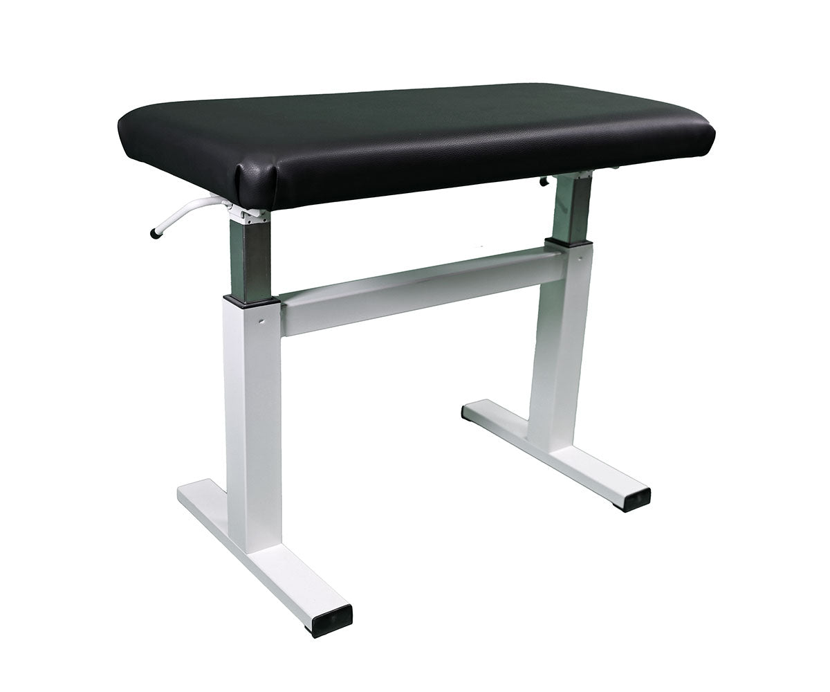 Discacciati 810 Klavierbank Hydraulisch weiß mit Kunstleder Schwarz