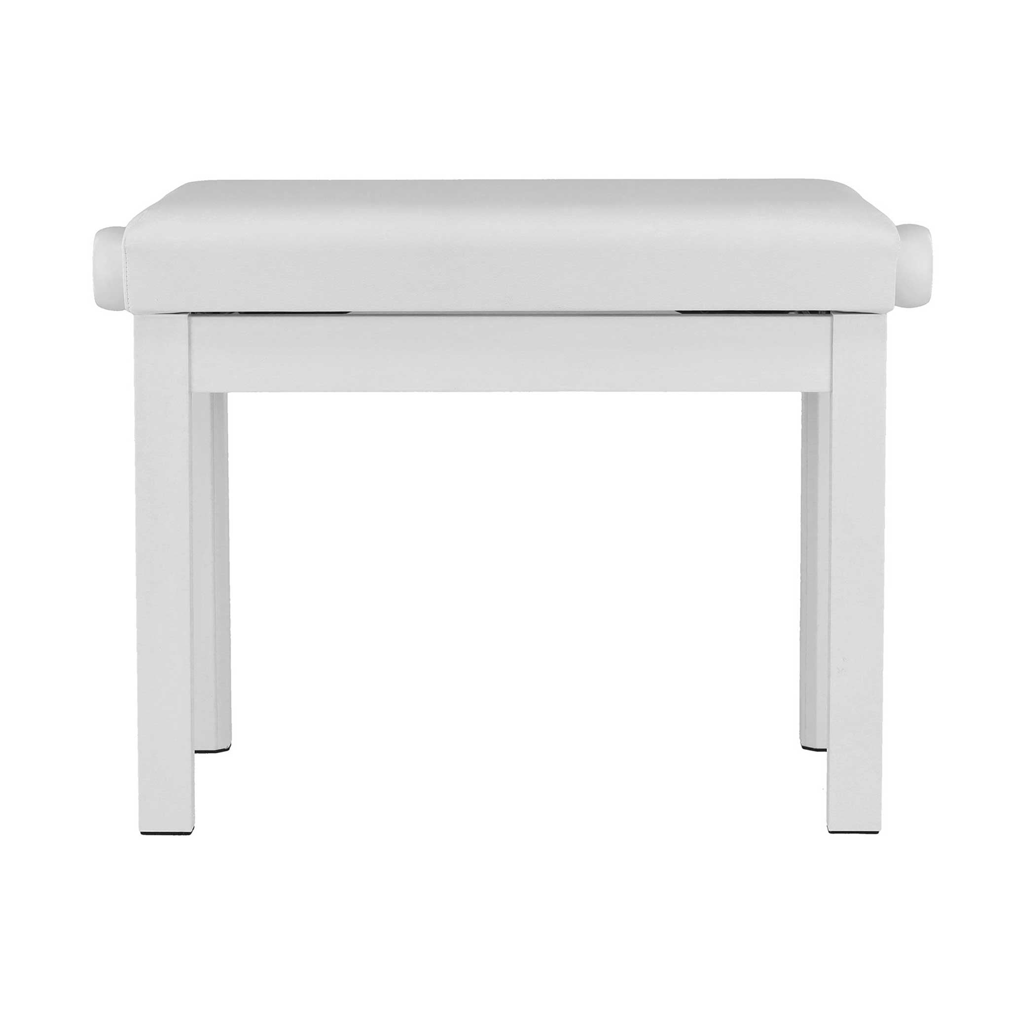 Student Klavierbank weiss matt hinterseite